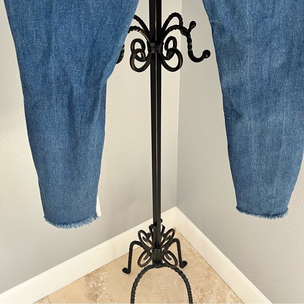 Ripped Knee Denim Leggings - Picture 9 of 13